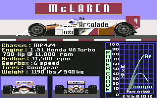 Grand Prix Circuit screenshot 3 for Commodore 64